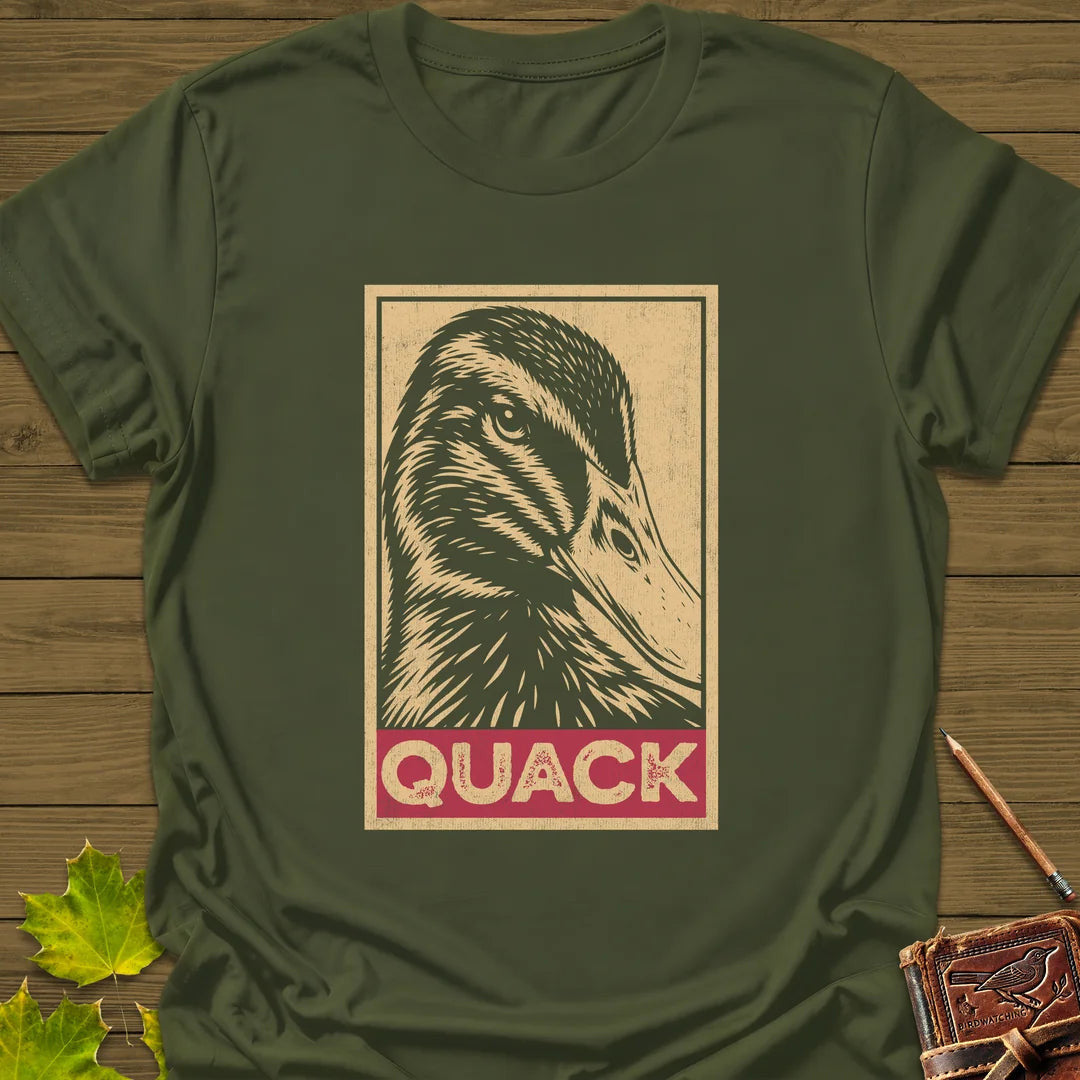 Quack T-Shirt - Bird Graphic Tee - Gift for Bird Lovers - Unisex