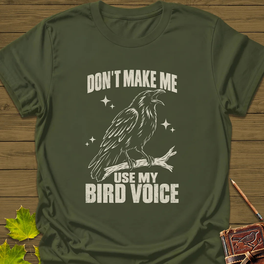 Bird Voice T-Shirt - Graphic Tee - Gift for Bird Lovers - Unisex