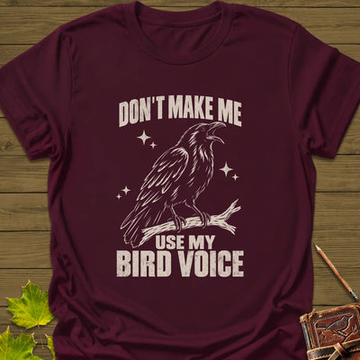 Bird Voice T-Shirt - Graphic Tee - Gift for Bird Lovers - Unisex