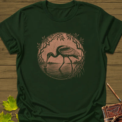 Mangrove Spoonbill T-Shirt - Bird Graphic Tee - Gift for Bird Lovers - Unisex