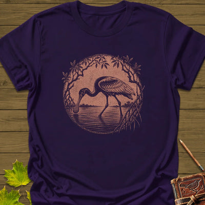 Mangrove Spoonbill T-Shirt - Bird Graphic Tee - Gift for Bird Lovers - Unisex