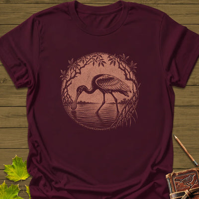 Mangrove Spoonbill T-Shirt - Bird Graphic Tee - Gift for Bird Lovers - Unisex