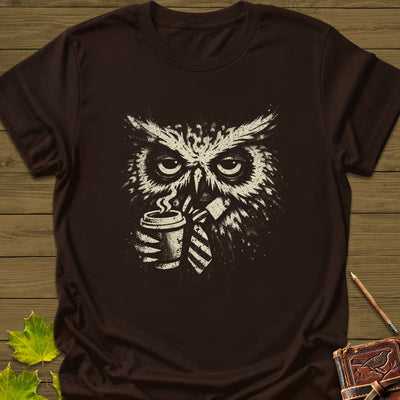 Office Owl T-Shirt - Bird Graphic Tee - Gift for Bird Lovers - Unisex