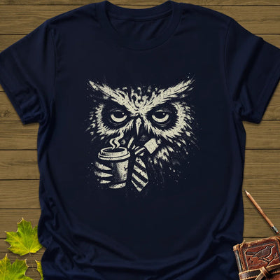 Office Owl T-Shirt - Bird Graphic Tee - Gift for Bird Lovers - Unisex