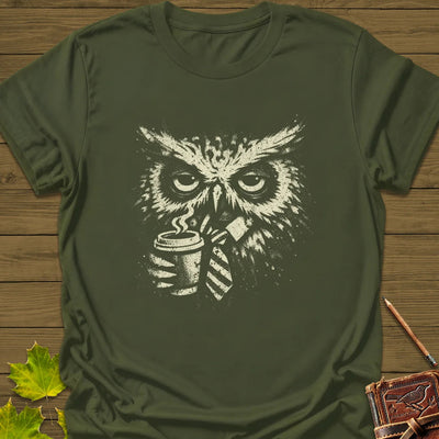 Office Owl T-Shirt - Bird Graphic Tee - Gift for Bird Lovers - Unisex