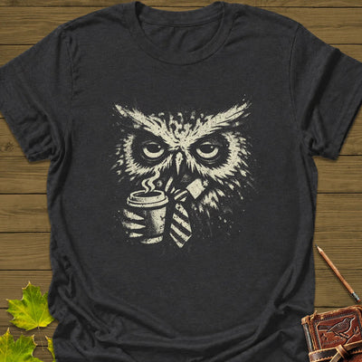 Office Owl T-Shirt - Bird Graphic Tee - Gift for Bird Lovers - Unisex