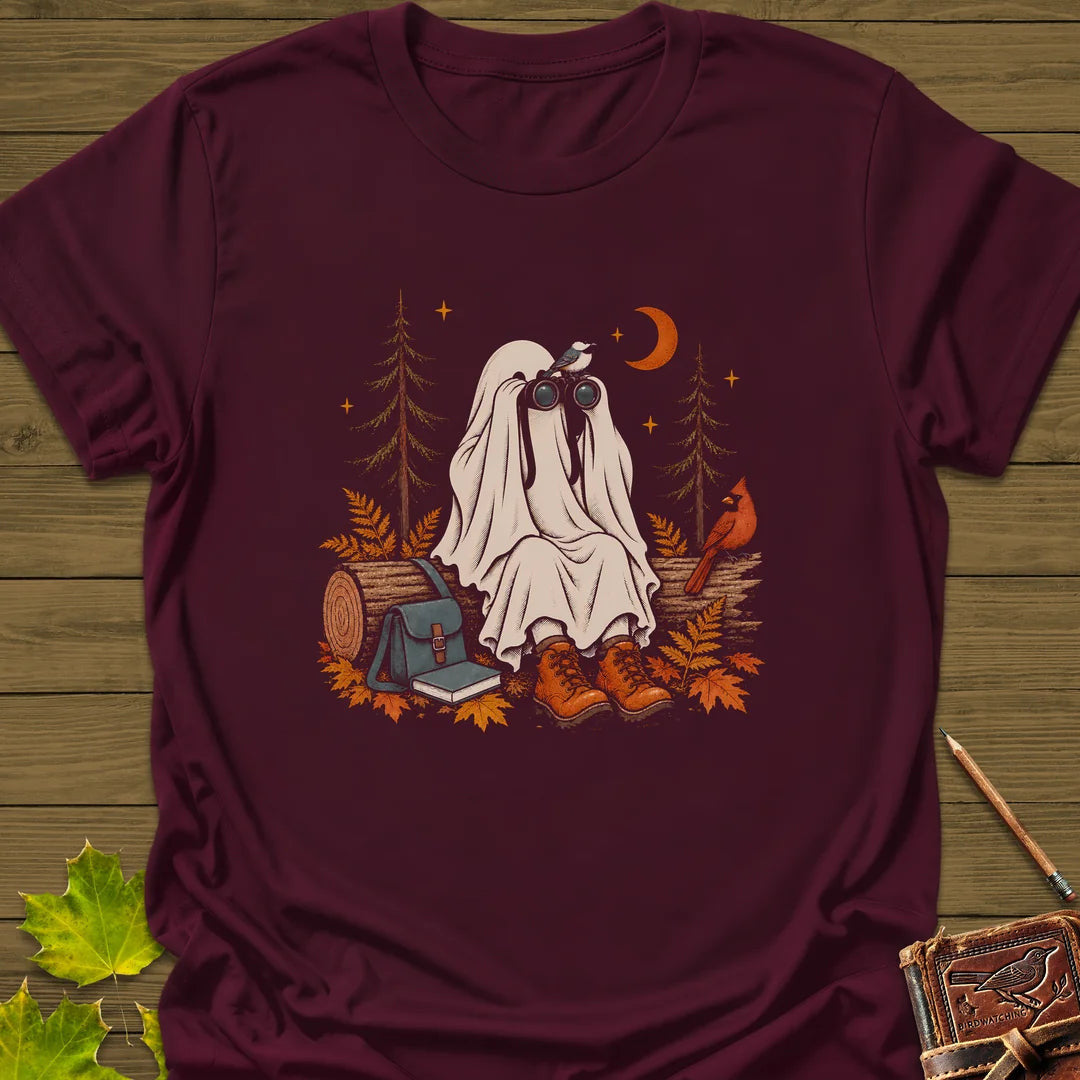 Ghost Birder Watch T-Shirt - Bird Graphic Tee - Gift for Bird Lovers - Unisex