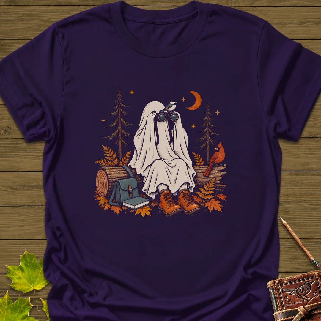 Ghost Birder Watch T-Shirt - Bird Graphic Tee - Gift for Bird Lovers - Unisex