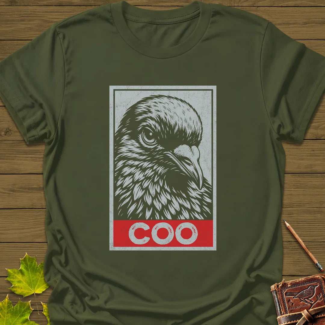 Coo T-Shirt - Bird Graphic Tee - Gift for Bird Lovers - Unisex
