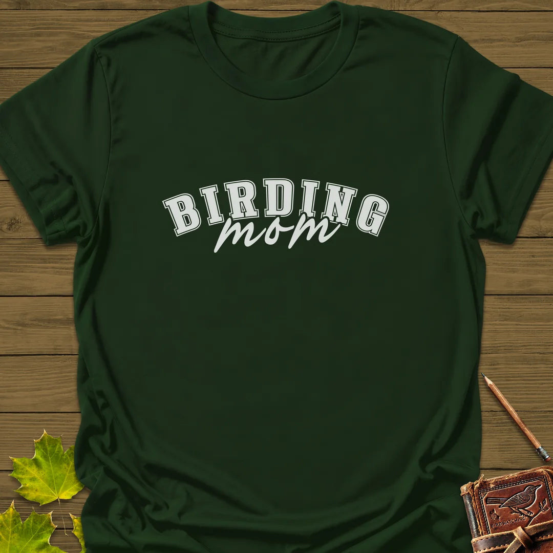 Birding Mom T-Shirt - Bird Graphic Tee - Gift for Bird Lovers - Unisex
