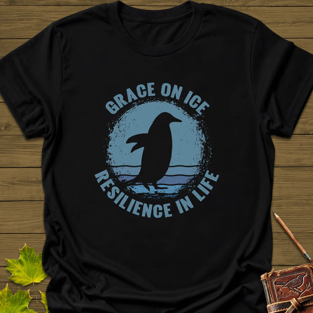 Grace on Ice T-Shirt - Bird Graphic Tee - Gift for Bird Lovers - Unisex