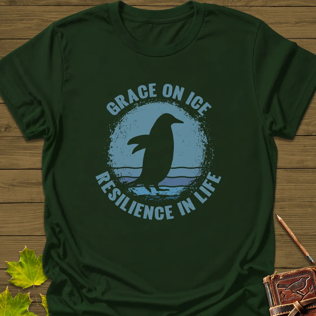 Grace on Ice T-Shirt - Bird Graphic Tee - Gift for Bird Lovers - Unisex