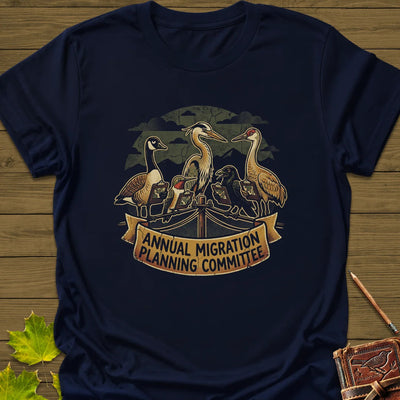 Migration Committee T-Shirt - Bird Graphic Tee - Gift for Bird Lovers - Unisex