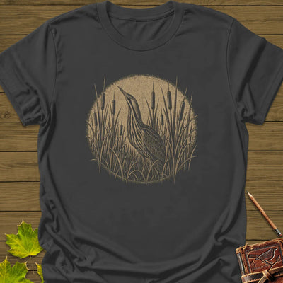 Hidden Bittern T-Shirt - Bird Graphic Tee - Gift for Bird Lovers - Unisex