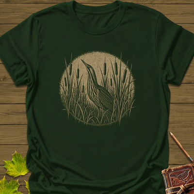 Hidden Bittern T-Shirt - Bird Graphic Tee - Gift for Bird Lovers - Unisex