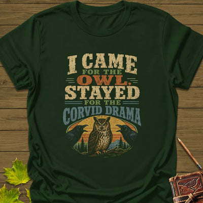 Corvid Drama Club T-Shirt - Bird Graphic Tee - Gift for Bird Lovers - Unisex