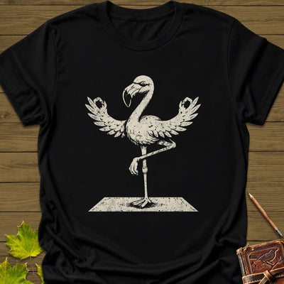 Flamingo Yoga T-Shirt - Bird Graphic Tee - Gift for Bird Lovers - Unisex
