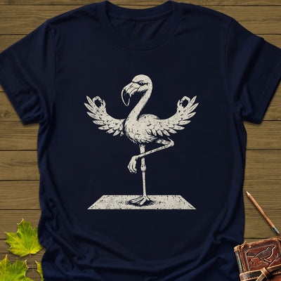Flamingo Yoga T-Shirt - Bird Graphic Tee - Gift for Bird Lovers - Unisex