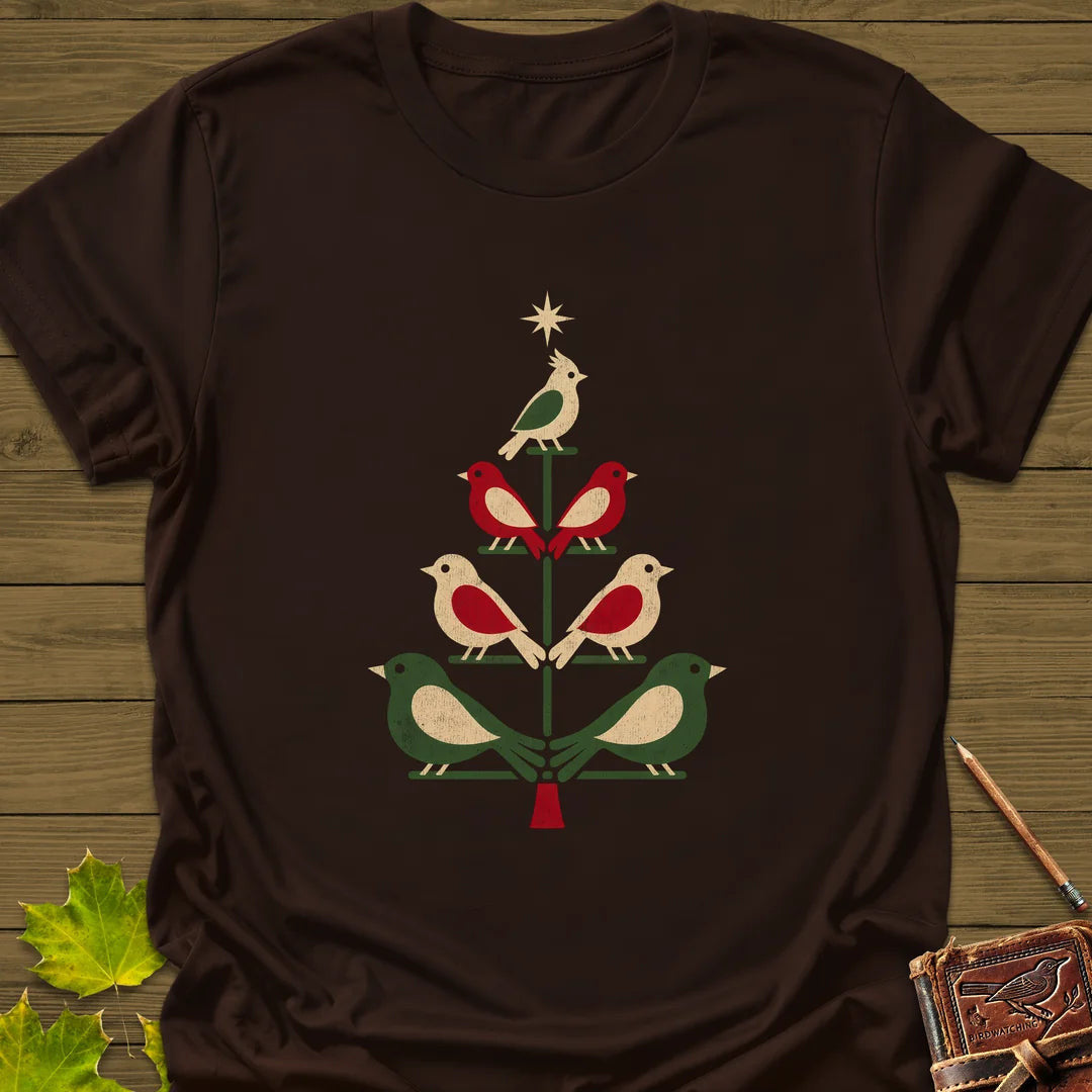 Bird Tree Ornaments T-Shirt - Graphic Tee - Gift for Bird Lovers - Unisex