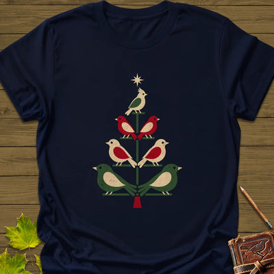 Bird Tree Ornaments T-Shirt - Graphic Tee - Gift for Bird Lovers - Unisex