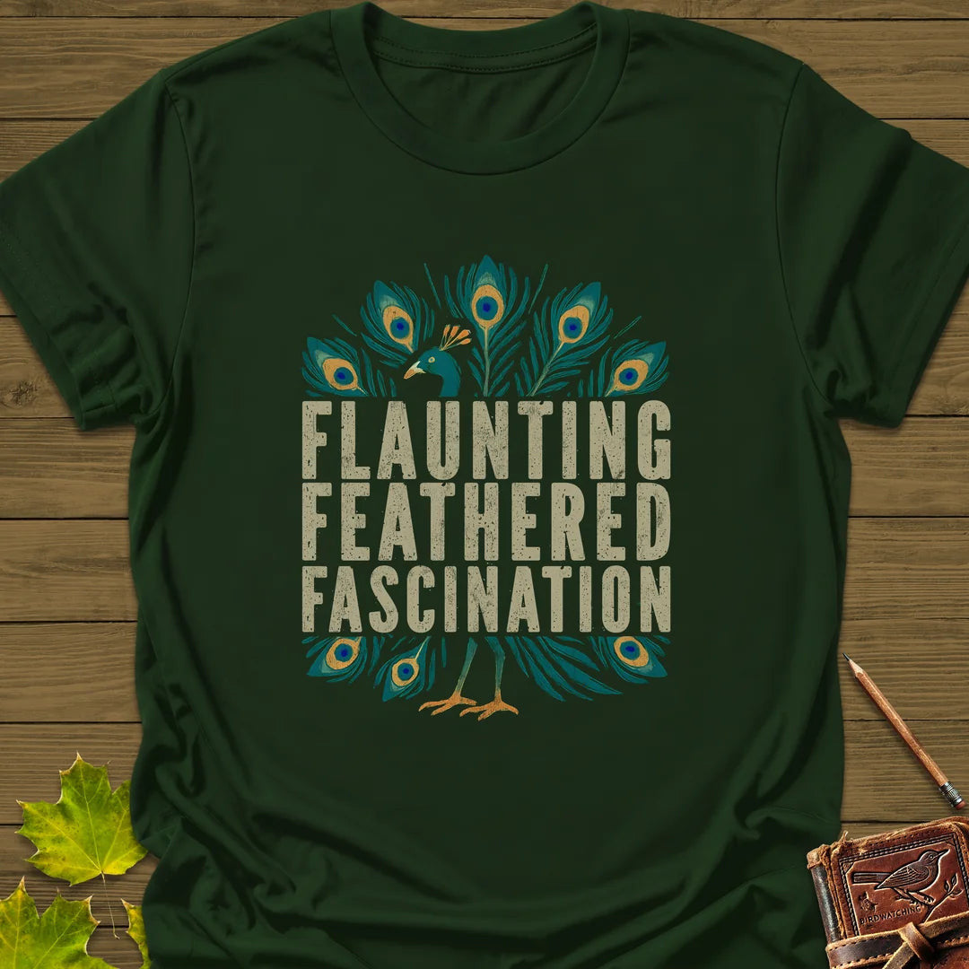 Feathered Fascination T-Shirt - Bird Graphic Tee - Gift for Bird Lovers - Unisex