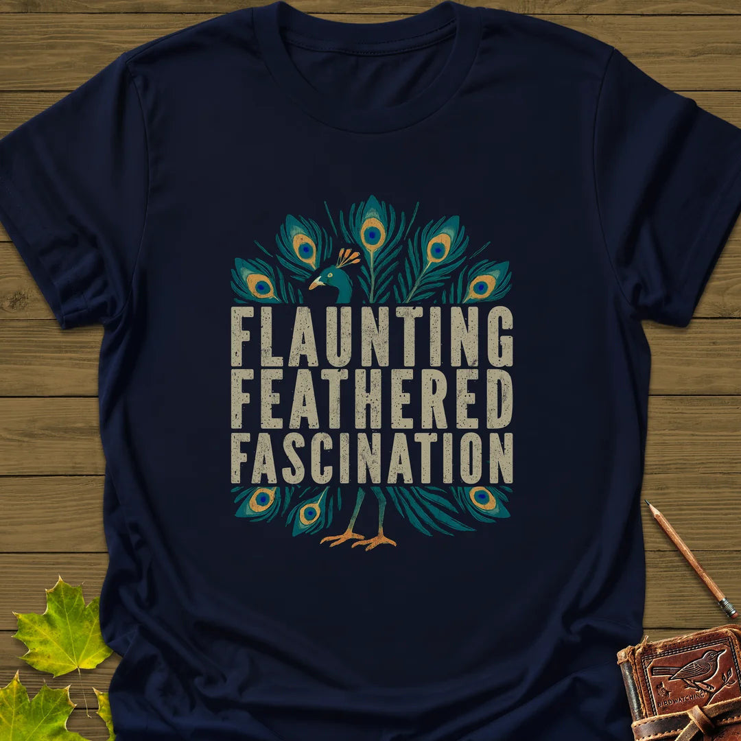Feathered Fascination T-Shirt - Bird Graphic Tee - Gift for Bird Lovers - Unisex