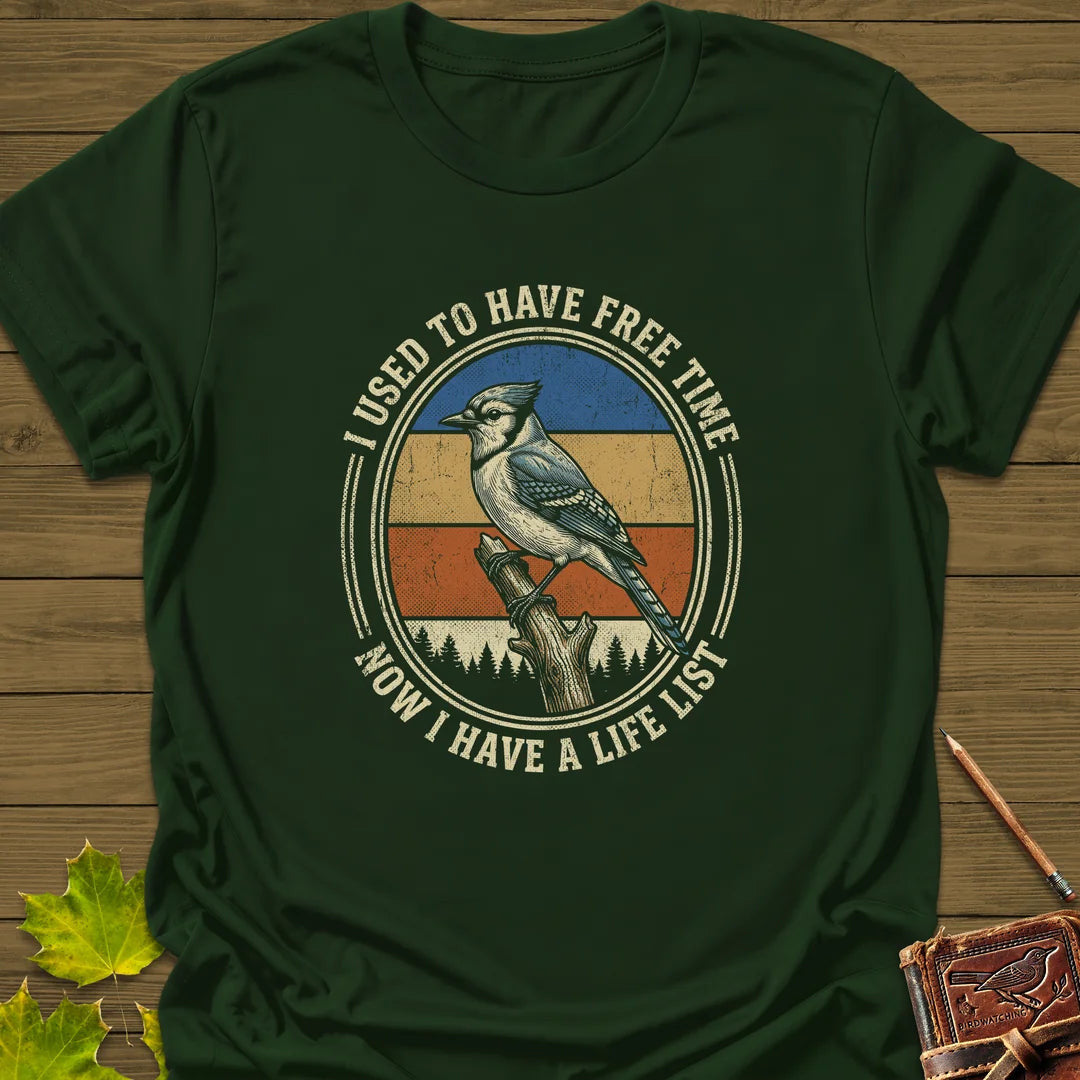 Free Time T-Shirt - Bird Graphic Tee - Gift for Bird Lovers - Unisex