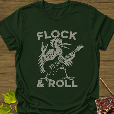 Flock & Roll T-Shirt - Bird Graphic Tee - Gift for Bird Lovers - Unisex