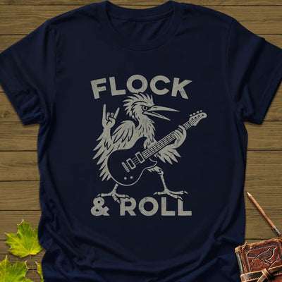 Flock & Roll T-Shirt - Bird Graphic Tee - Gift for Bird Lovers - Unisex