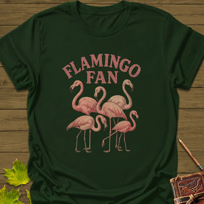 Flamingo Fan T-Shirt - Bird Graphic Tee - Gift for Bird Lovers - Unisex