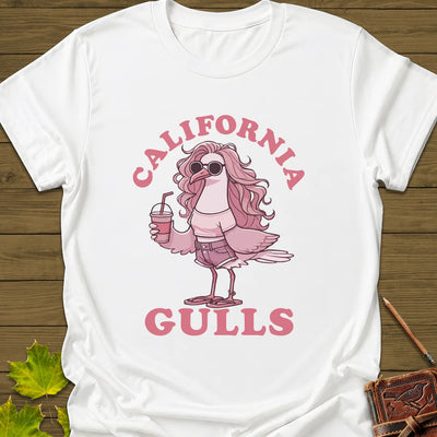 California Gulls T-Shirt - Bird Graphic Tee - Gift for Bird Lovers - Unisex