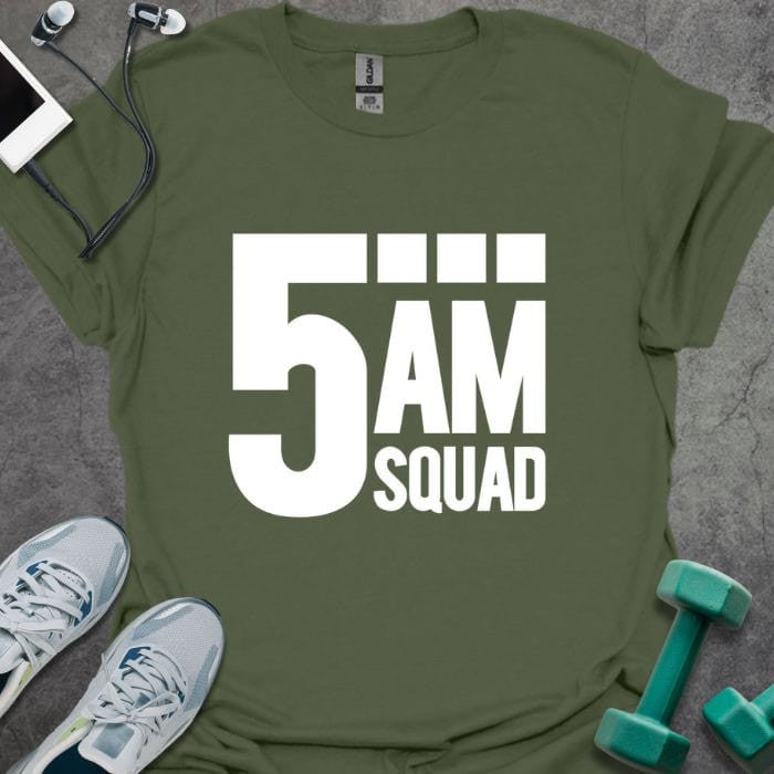 5AM Squad T-Shirt - Gym Graphic Tee - Gift for Gym Lovers - Unisex