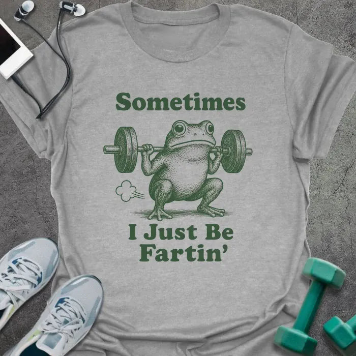 Fartin Frog T-Shirt - Gym Graphic Tee - Gift for Gym Lovers - Unisex
