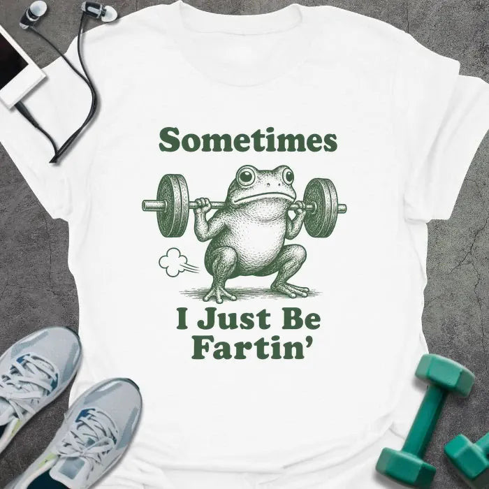 Fartin Frog T-Shirt - Gym Graphic Tee - Gift for Gym Lovers - Unisex