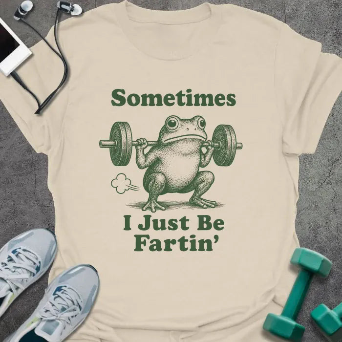 Fartin Frog T-Shirt - Gym Graphic Tee - Gift for Gym Lovers - Unisex