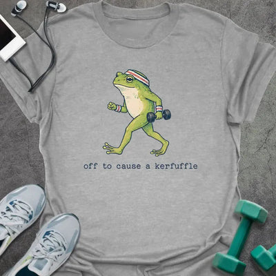 Frog Kerfuffle T-Shirt - Gym Graphic Tee - Gift for Gym Lovers - Unisex