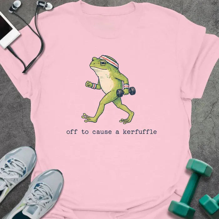 Frog Kerfuffle T-Shirt - Gym Graphic Tee - Gift for Gym Lovers - Unisex