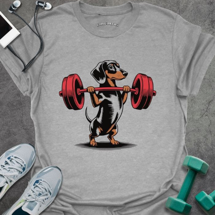 Dachshund T-Shirt - Gym Graphic Tee - Gift for Gym Lovers - Unisex