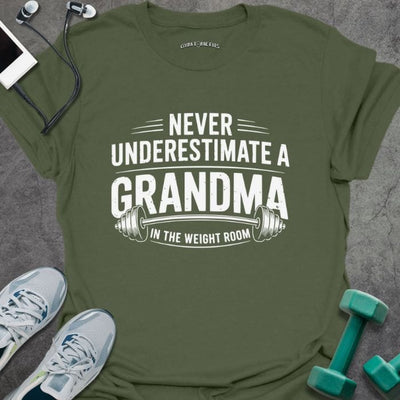 Grandma Weight T-Shirt - Gym Graphic Tee - Gift for Gym Lovers - Unisex