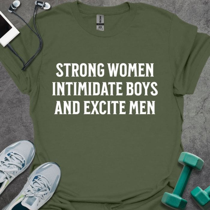 Strong Women T-Shirt - Gym Graphic Tee - Gift for Gym Lovers - Unisex