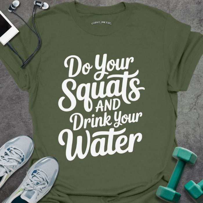 Do Your Squats T-Shirt - Gym Graphic Tee - Gift for Gym Lovers - Unisex