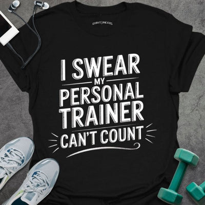 Can't Count Chalk T-Shirt - Gym Graphic Tee - Gift for Gym Lovers - Unisex