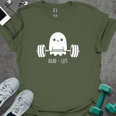 Dead-Lift Ghost T-Shirt - Gym Graphic Tee - Gift for Gym Lovers - Unisex