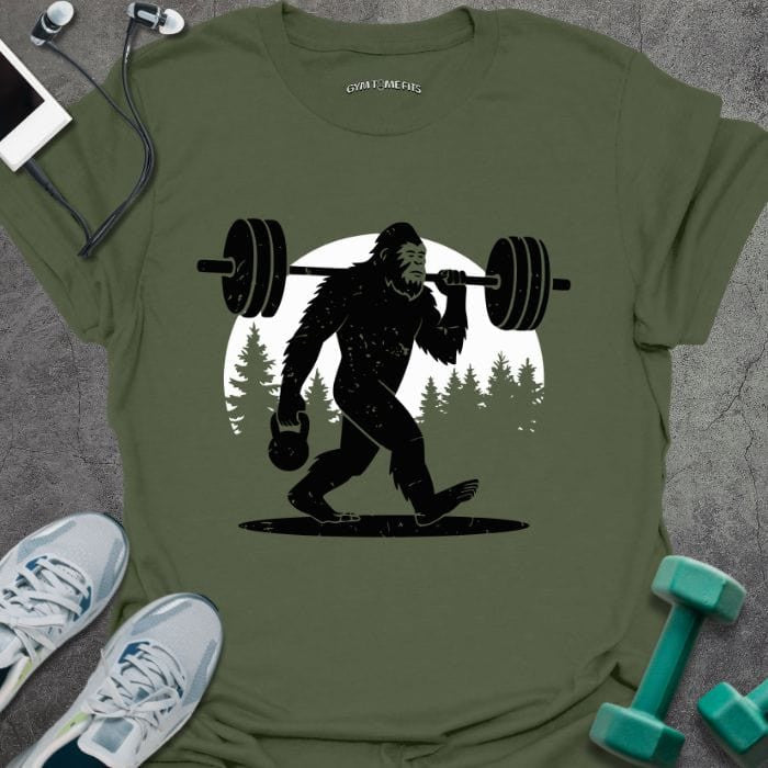 Bigfoot Lift T-Shirt - Gym Graphic Tee - Gift for Gym Lovers - Unisex