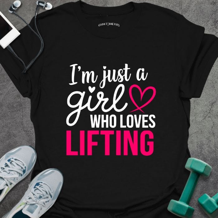 Just A Girl T-Shirt - Gym Graphic Tee - Gift for Gym Lovers