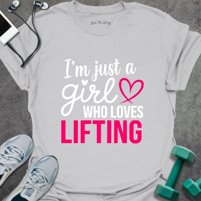 Just A Girl T-Shirt - Gym Graphic Tee - Gift for Gym Lovers