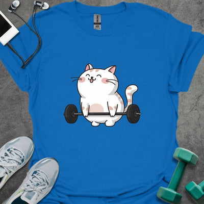 Cute Cat DL T-Shirt - Gym Graphic Tee - Gift for Gym Lovers - Unisex