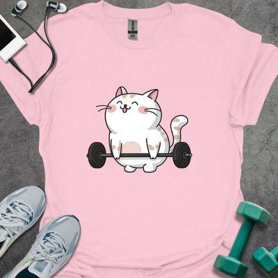 Cute Cat DL T-Shirt - Gym Graphic Tee - Gift for Gym Lovers - Unisex