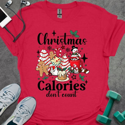 Christmas Calories T-Shirt - Gym Graphic Tee - Gift for Gym Lovers - Unisex