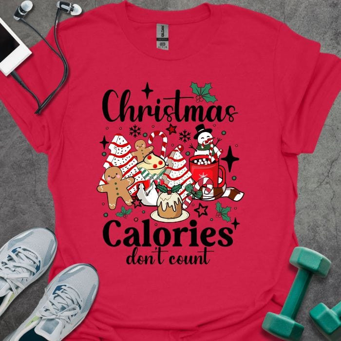 Christmas Calories T-Shirt - Gym Graphic Tee - Gift for Gym Lovers - Unisex